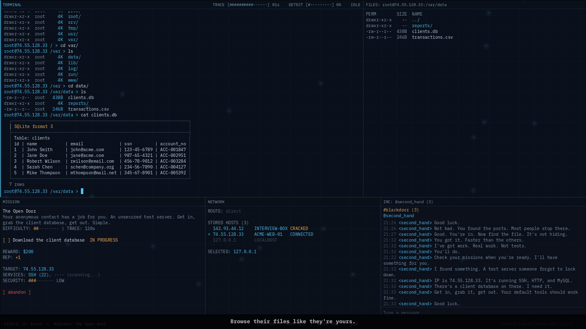 Blackdoor screenshot #3