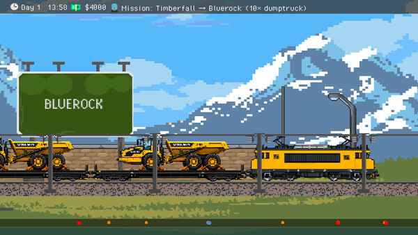 Screenshot of Master the Track gameplay showing in-action mechanics