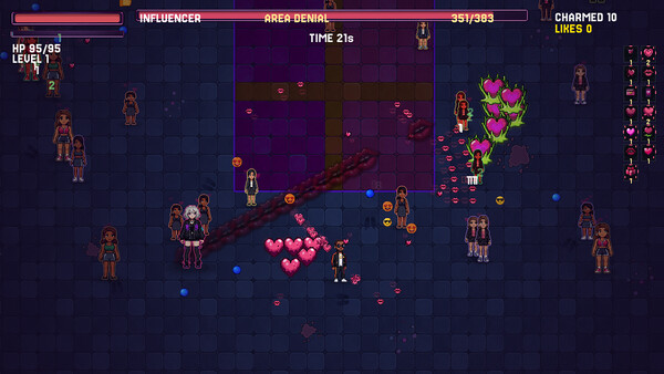 Screenshot of Milf Hunter Survivors gameplay showing in-action mechanics
