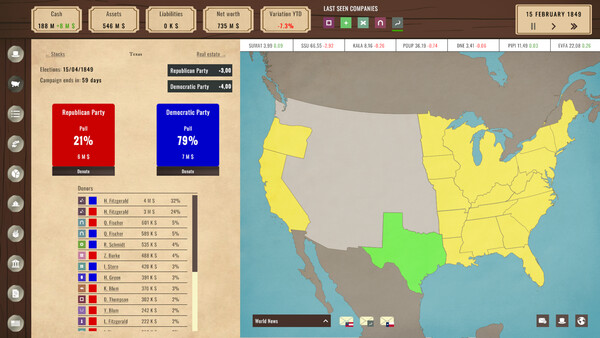 Screenshot 2 of Billionaire in the Greedy America - additional gameplay view