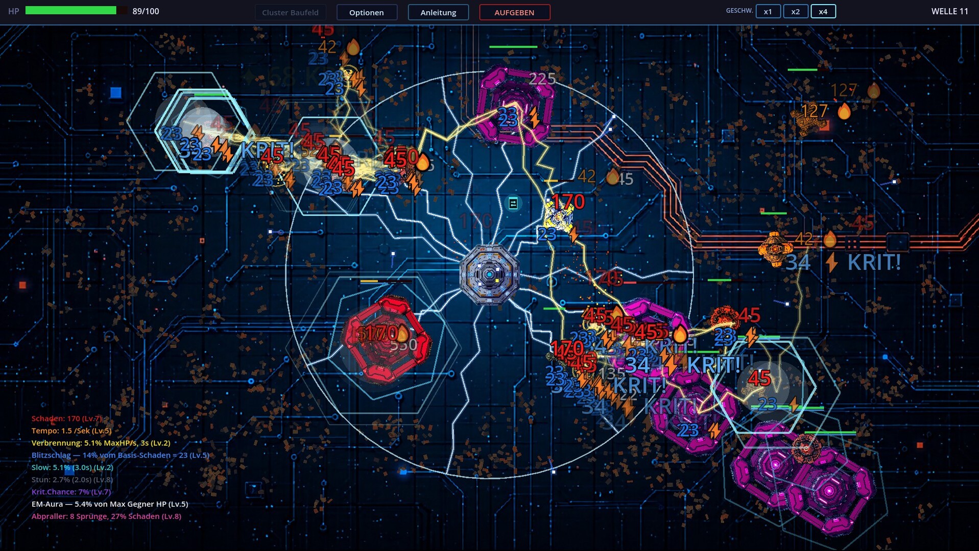 Cluster - Roguelike Tower Defense screenshot #2