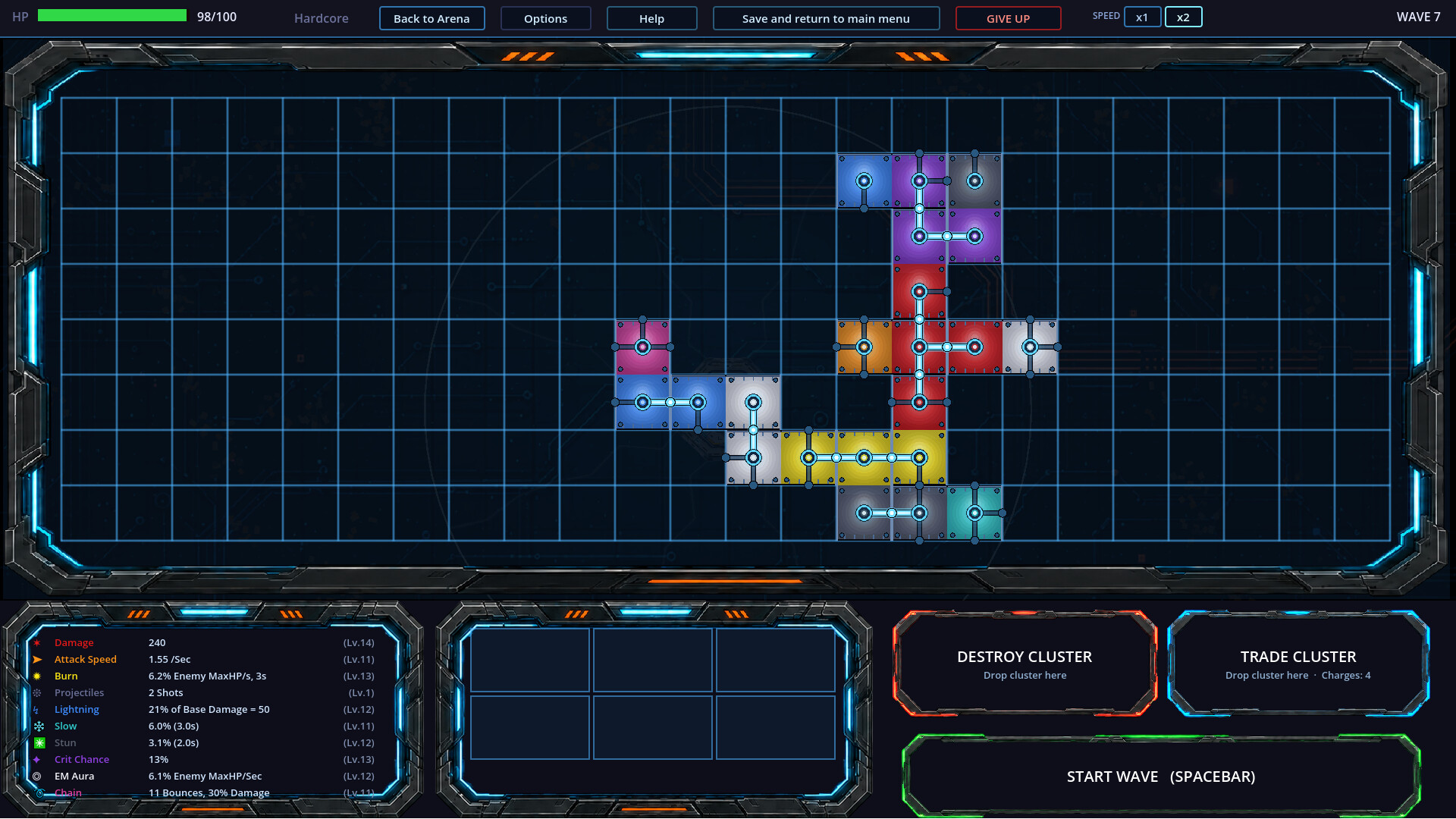 Cluster - Roguelike Tower Defense screenshot #5