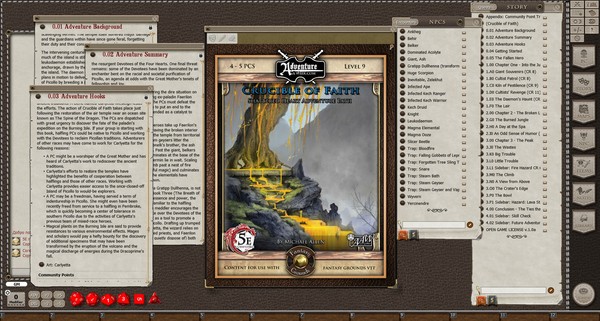 Fantasy Grounds - 5E: Shattered Heart Adventure Path (5E): Crucible of Faith