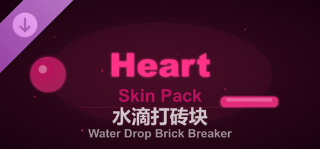 Water Drop Brick Breaker - Heart Skin Pack