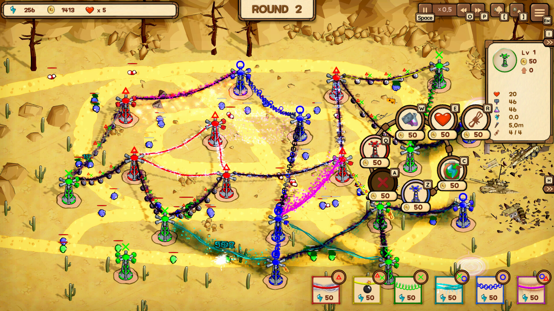 Rainbow Tower Defense screenshot 4