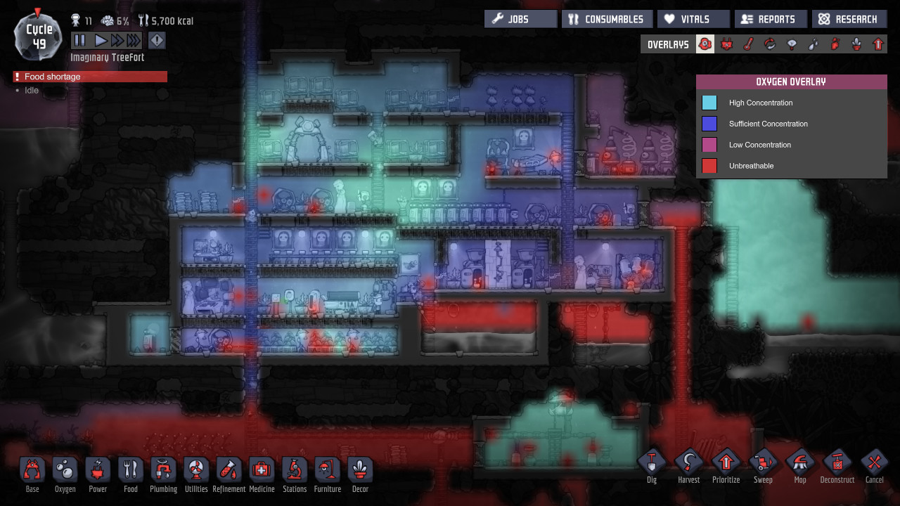 screenshot of Oxygen Not Included 5