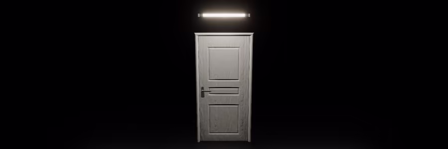 Иллюстрация из описания игры Just More Doors : REFRAMED & REDACTED