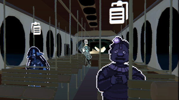 Screenshot of Borrowed Faces gameplay showing in-action mechanics