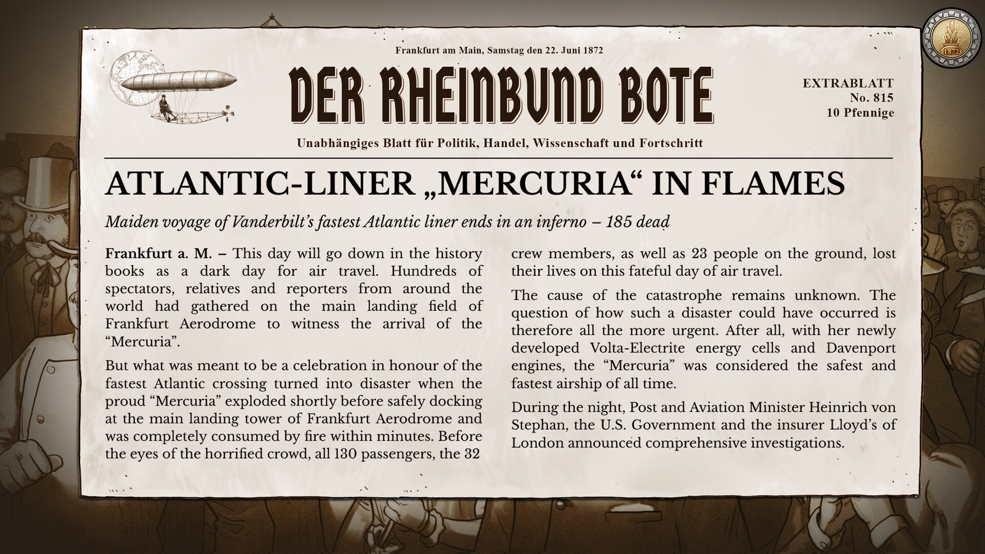 The Greatest Game 1872 - The Elektrit Conspiracy screenshot #13
