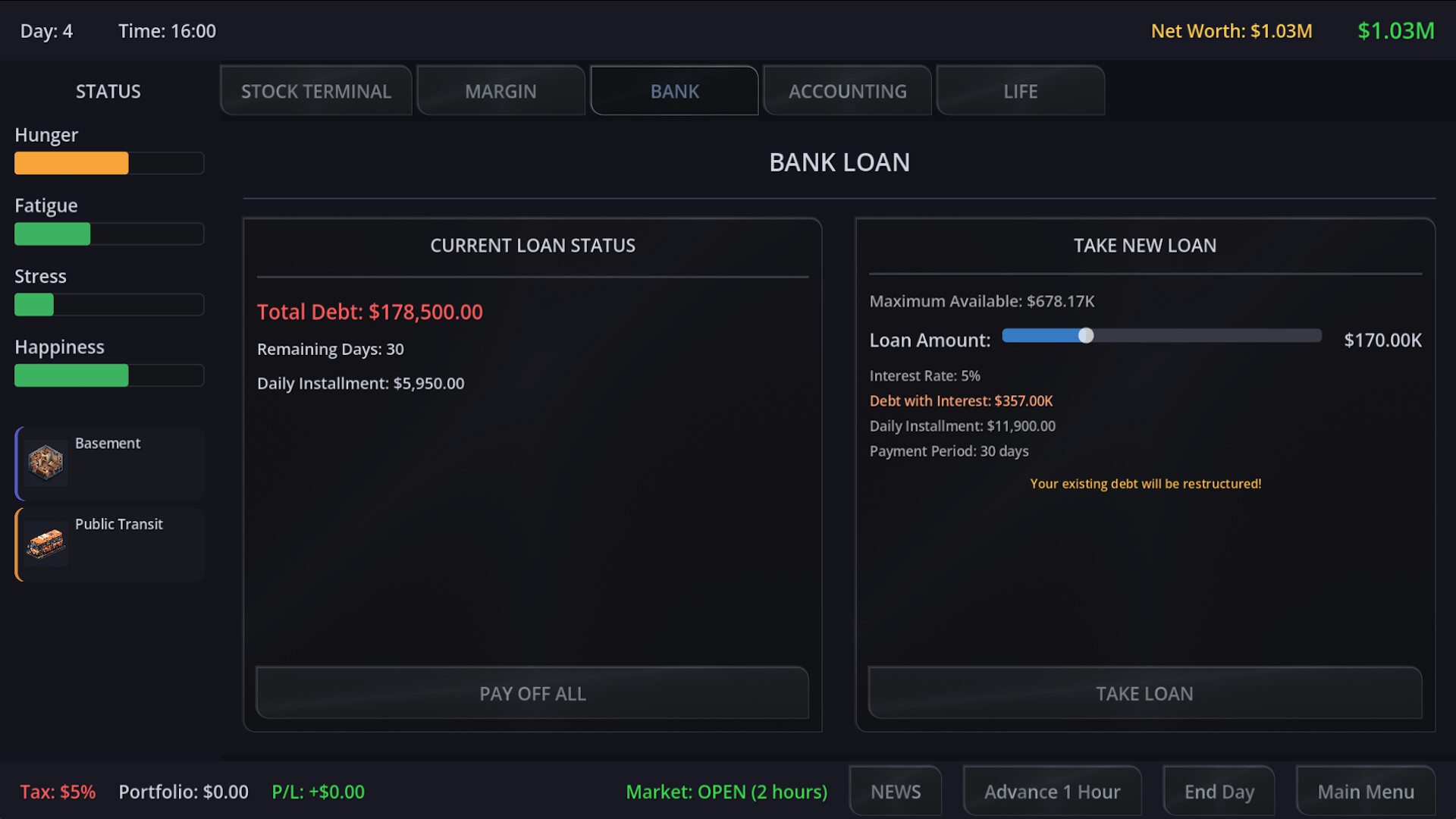 Neo Capitalist - Stock Market Survival Simulator screenshot #11