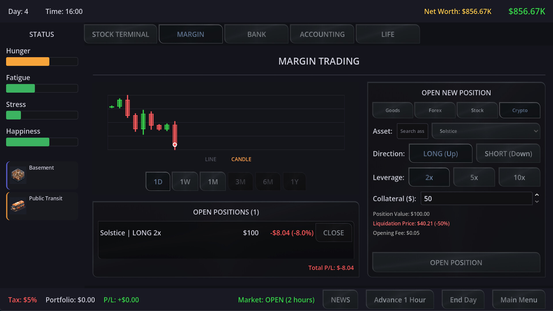 Neo Capitalist - Stock Market Survival Simulator screenshot #6