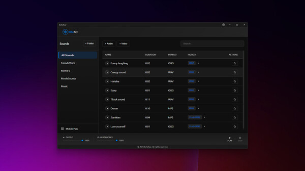 EchoKey for linux