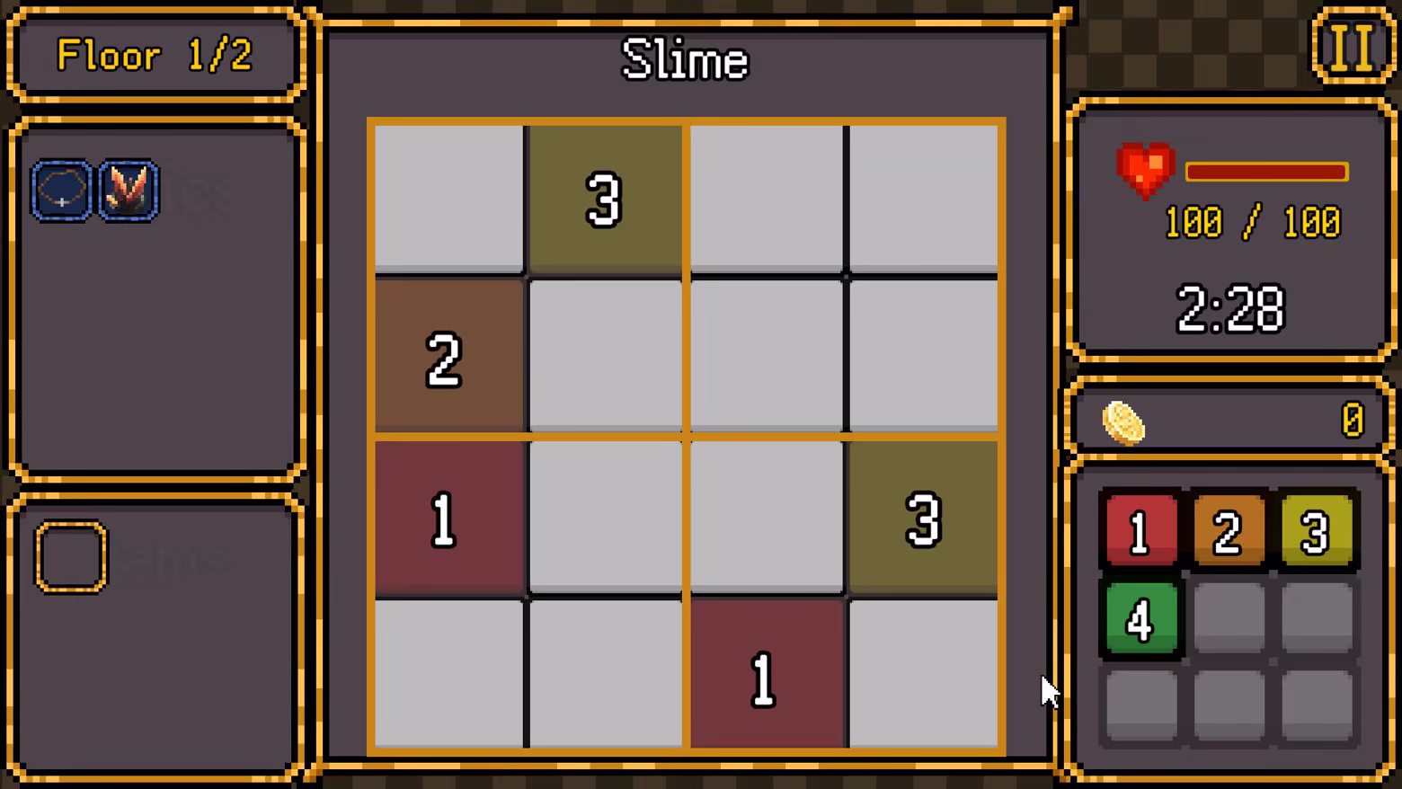 SudoCrawler : Sudoku + Roguelike screenshot 3