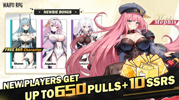 Screenshot of Goddess of Destiny: Waifu gameplay showing in-action mechanics