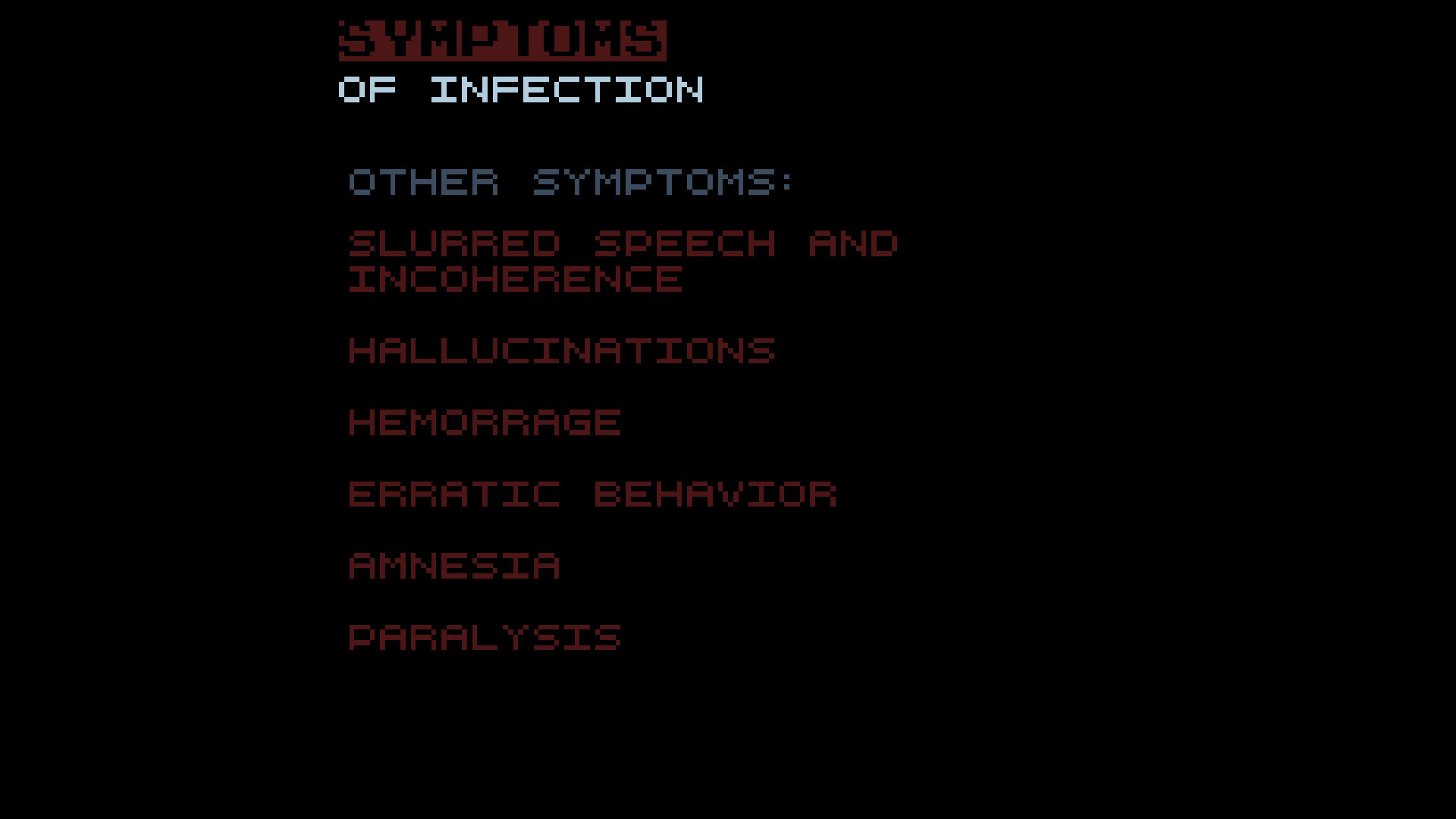 Symptoms of Infection screenshot 6