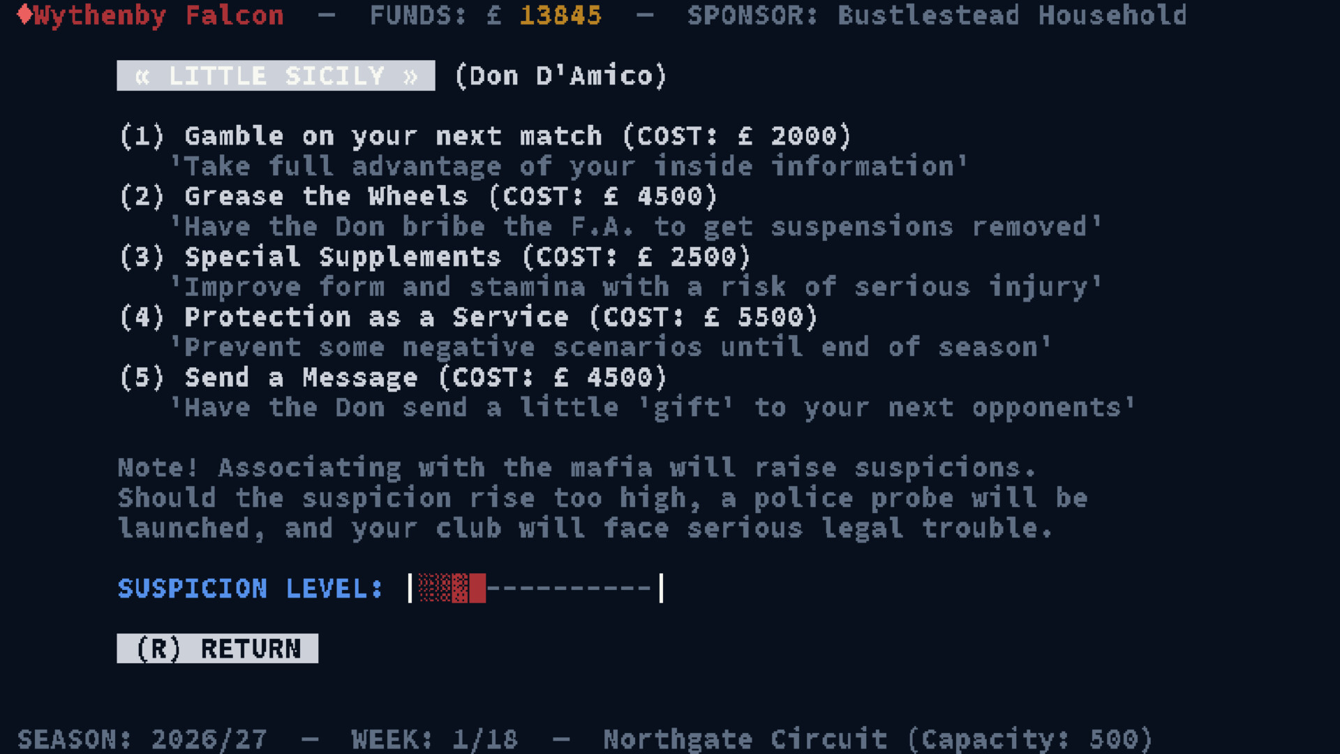FC Mafioso: Football Dynasty Manager screenshot #8