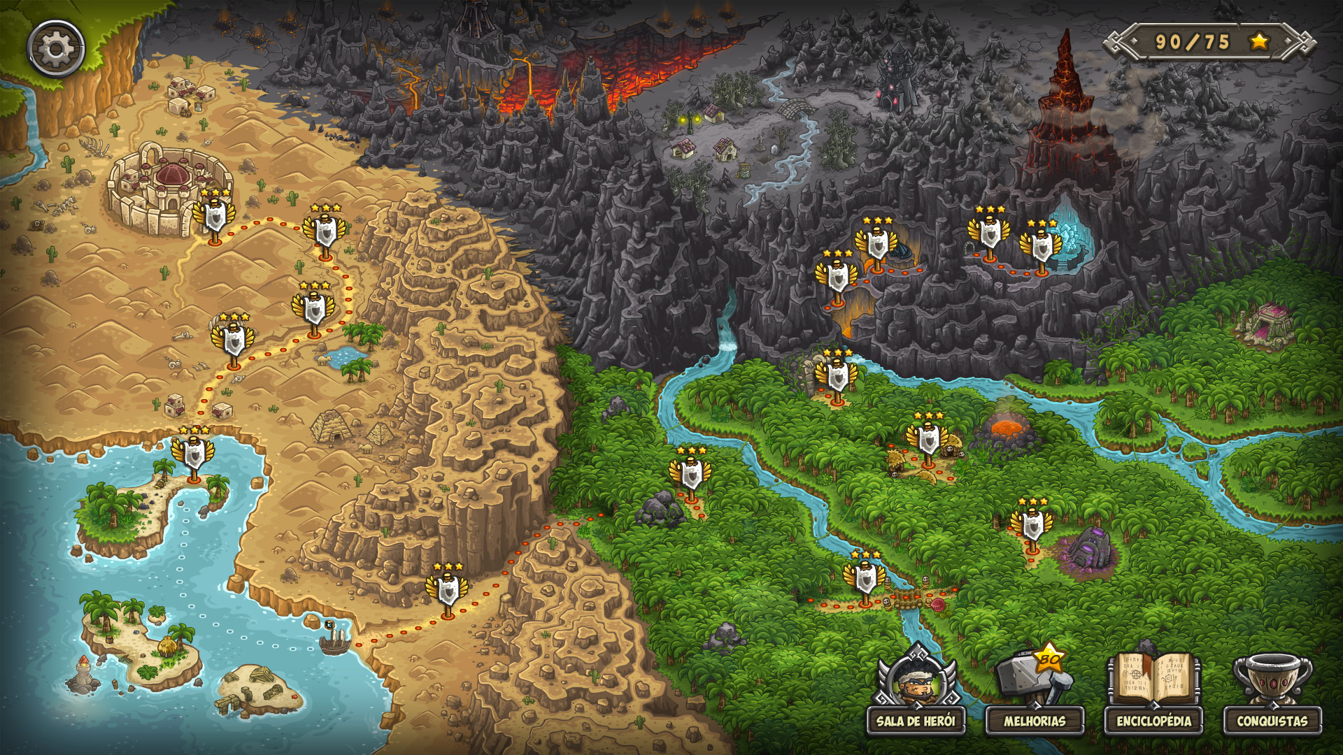 Kingdom Rush Frontiers - Tower Defense - Imagem de Fundo do Jogo