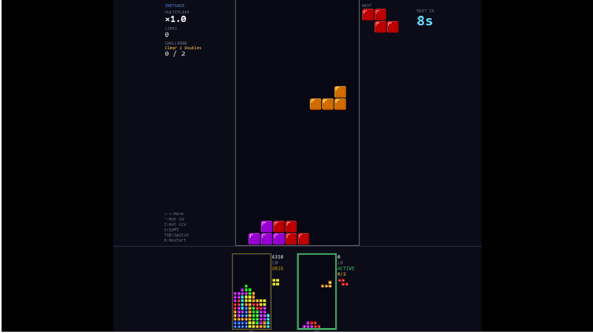 Multeetris screenshot #1