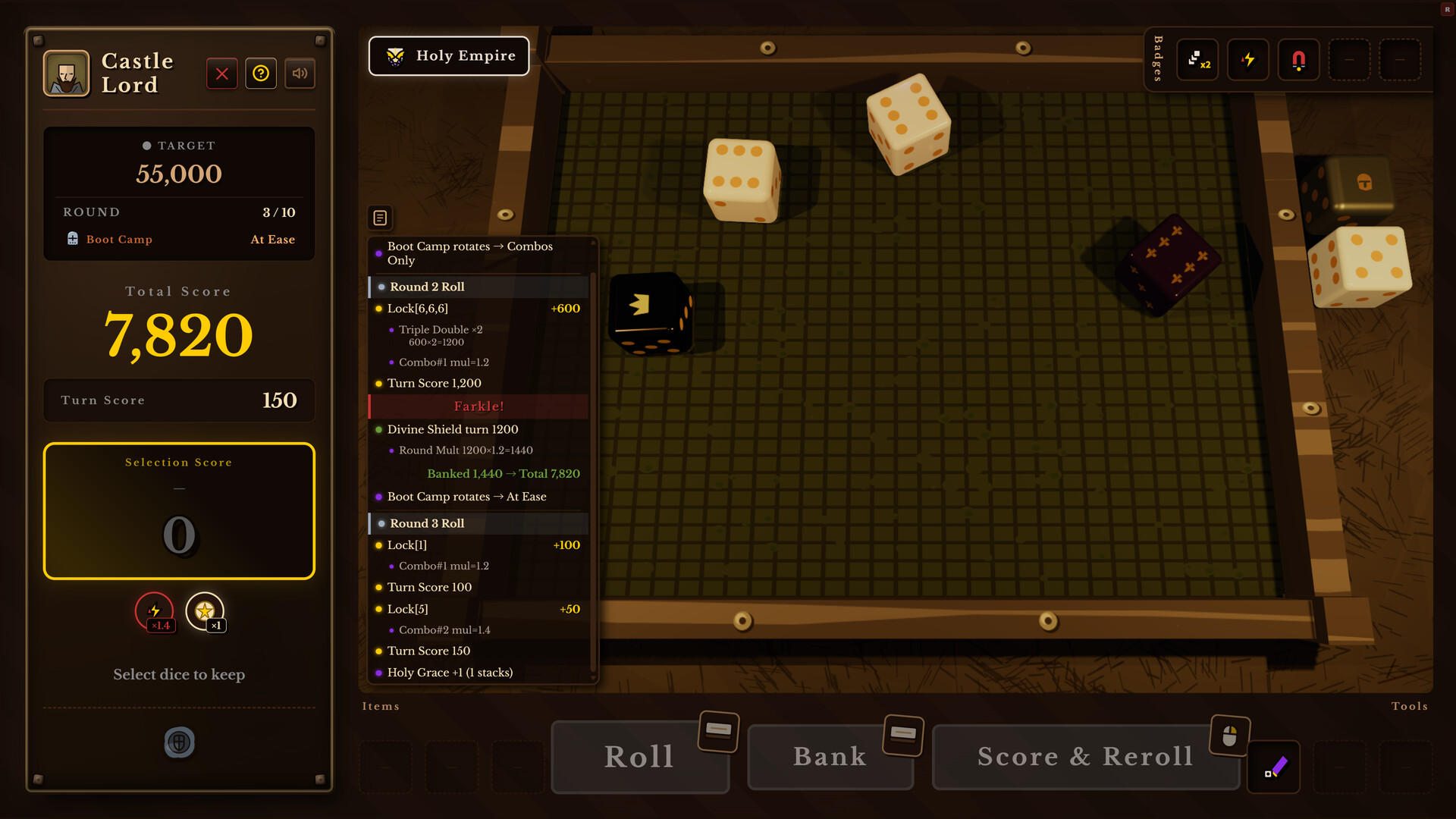 Dice Tavern: Farkle Roguelike screenshot 1