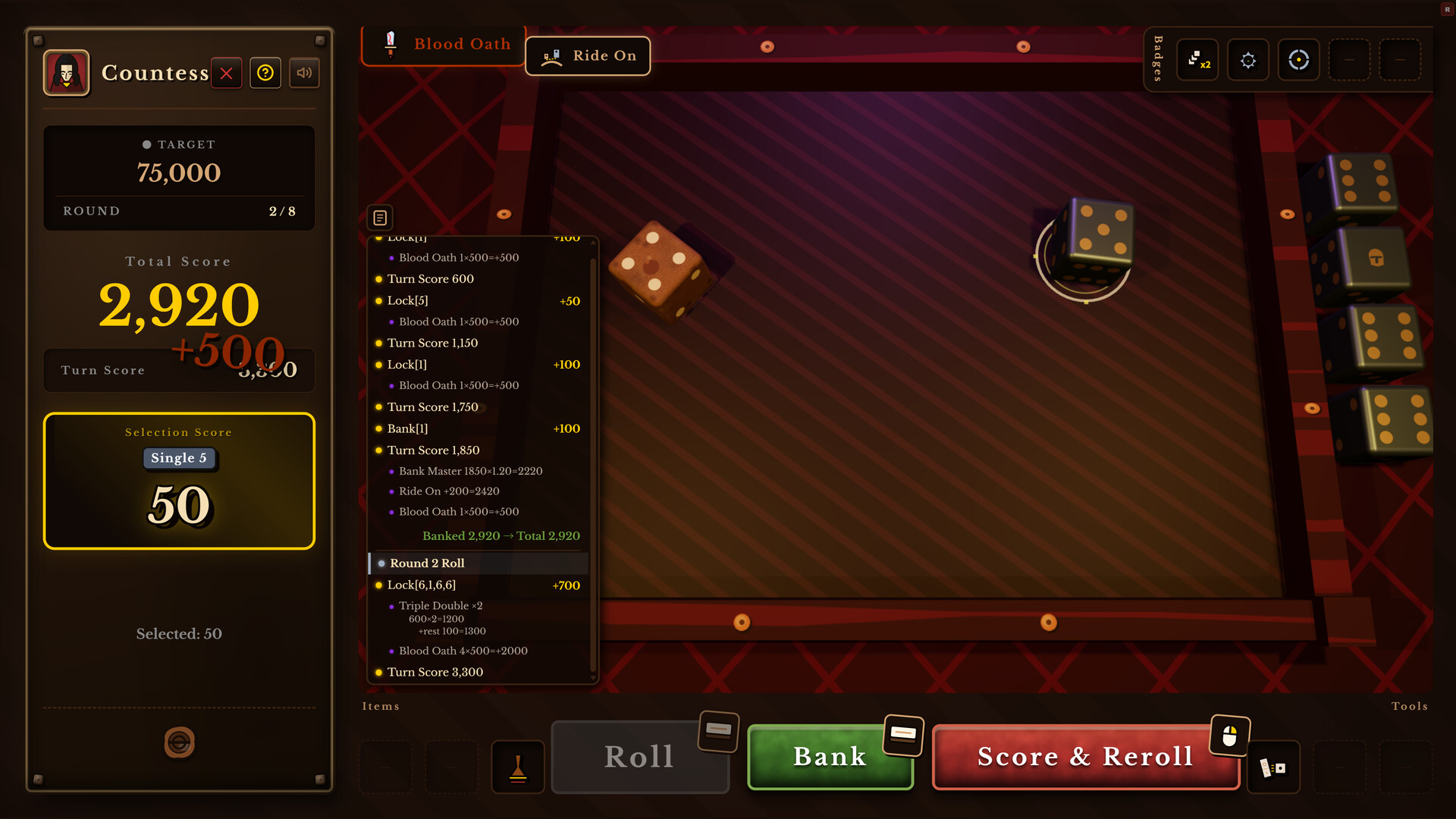 Dice Tavern: Farkle Roguelike screenshot