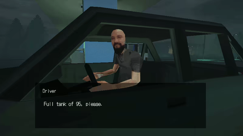 They Stop for Gas at Night video 1