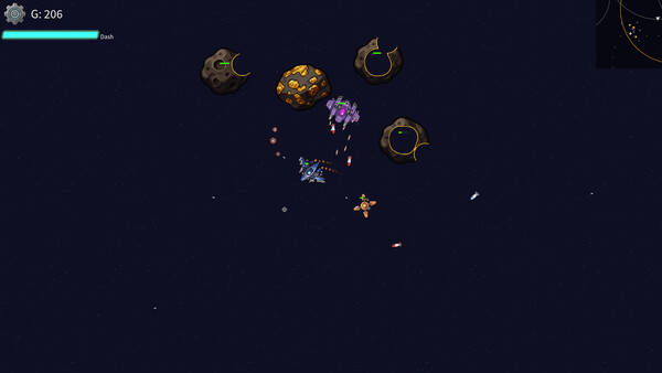 Screenshot of Star Array gameplay showing in-action mechanics