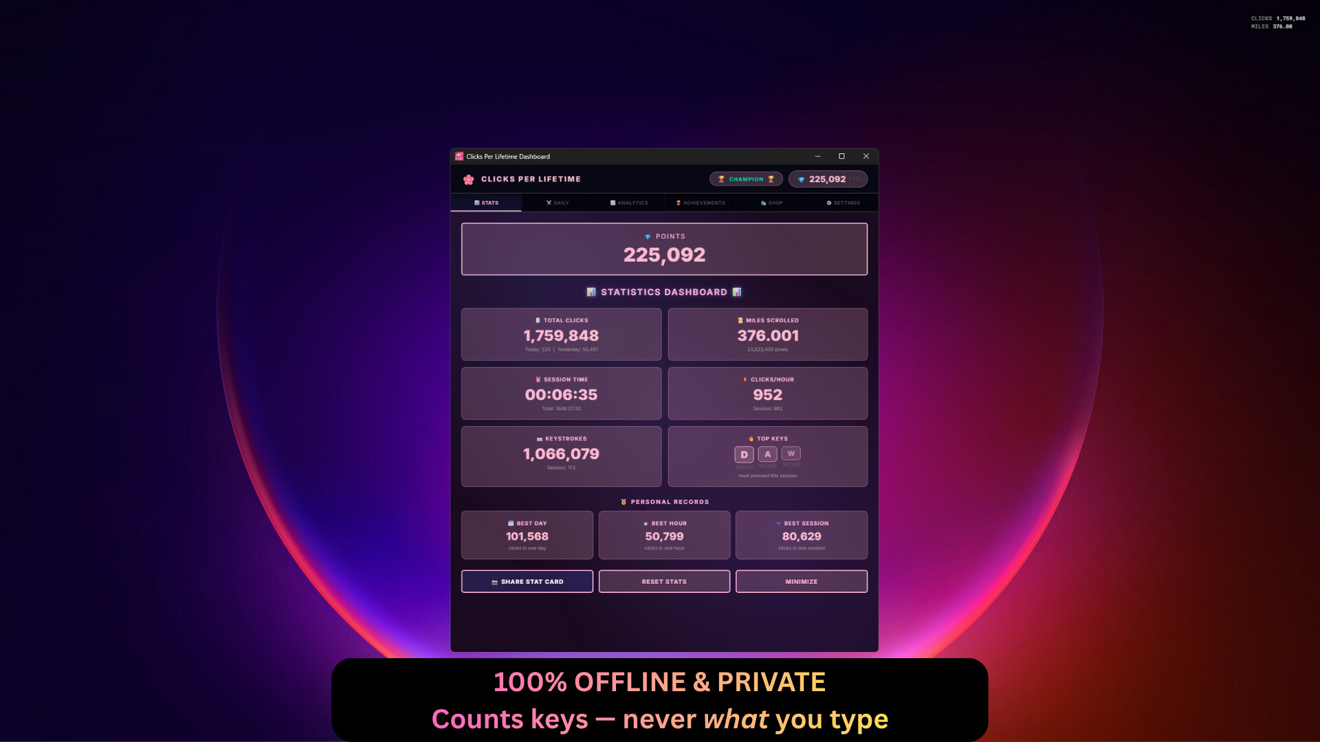 Clicks Per Lifetime screenshot 7