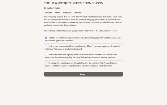 The Hero Project: Redemption Season - MeChip Warning System screenshot 4