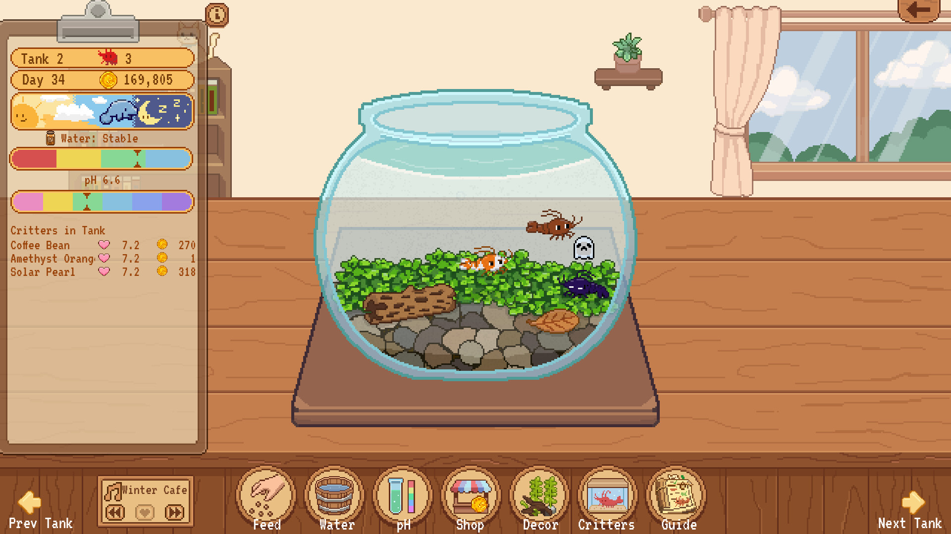 Tiny Glass Tank: Dwarf Shrimp and Friends screenshot #6
