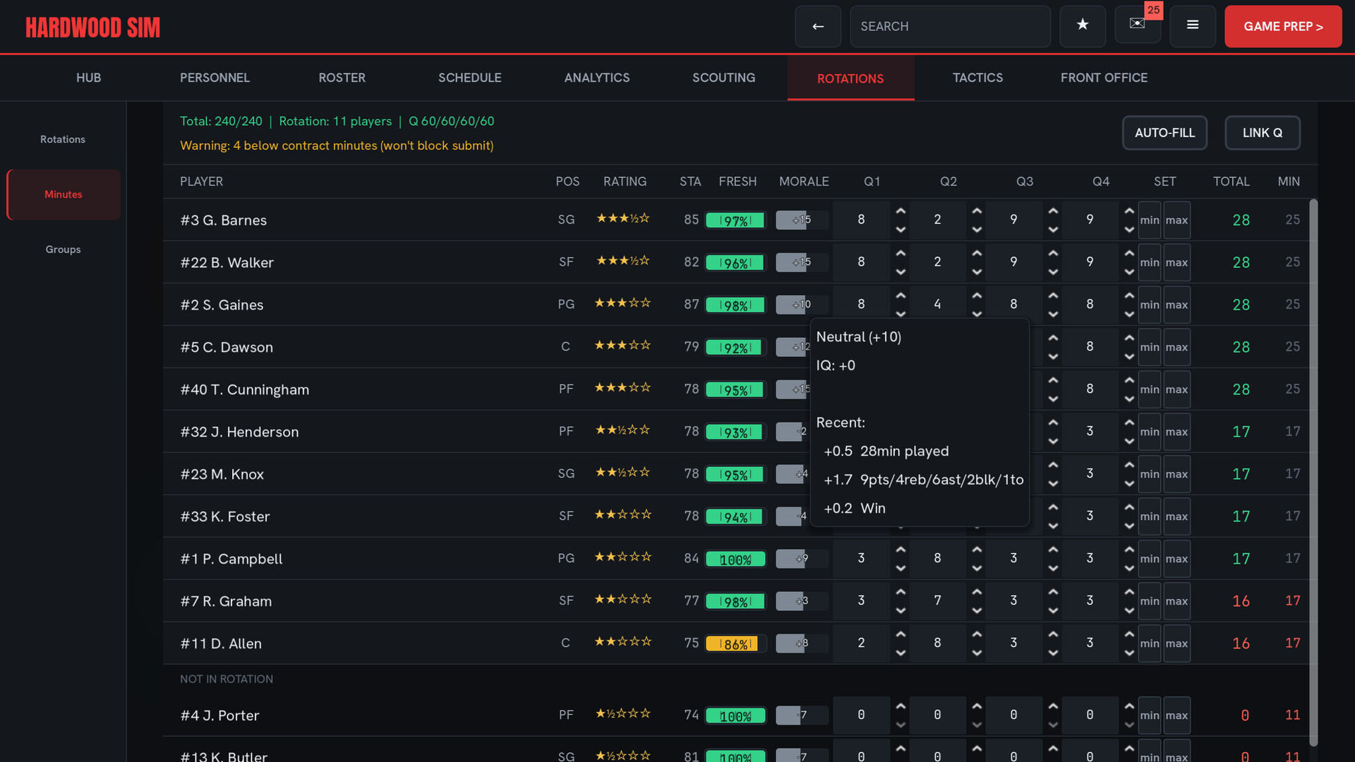 Hardwood Basketball Manager screenshot 5
