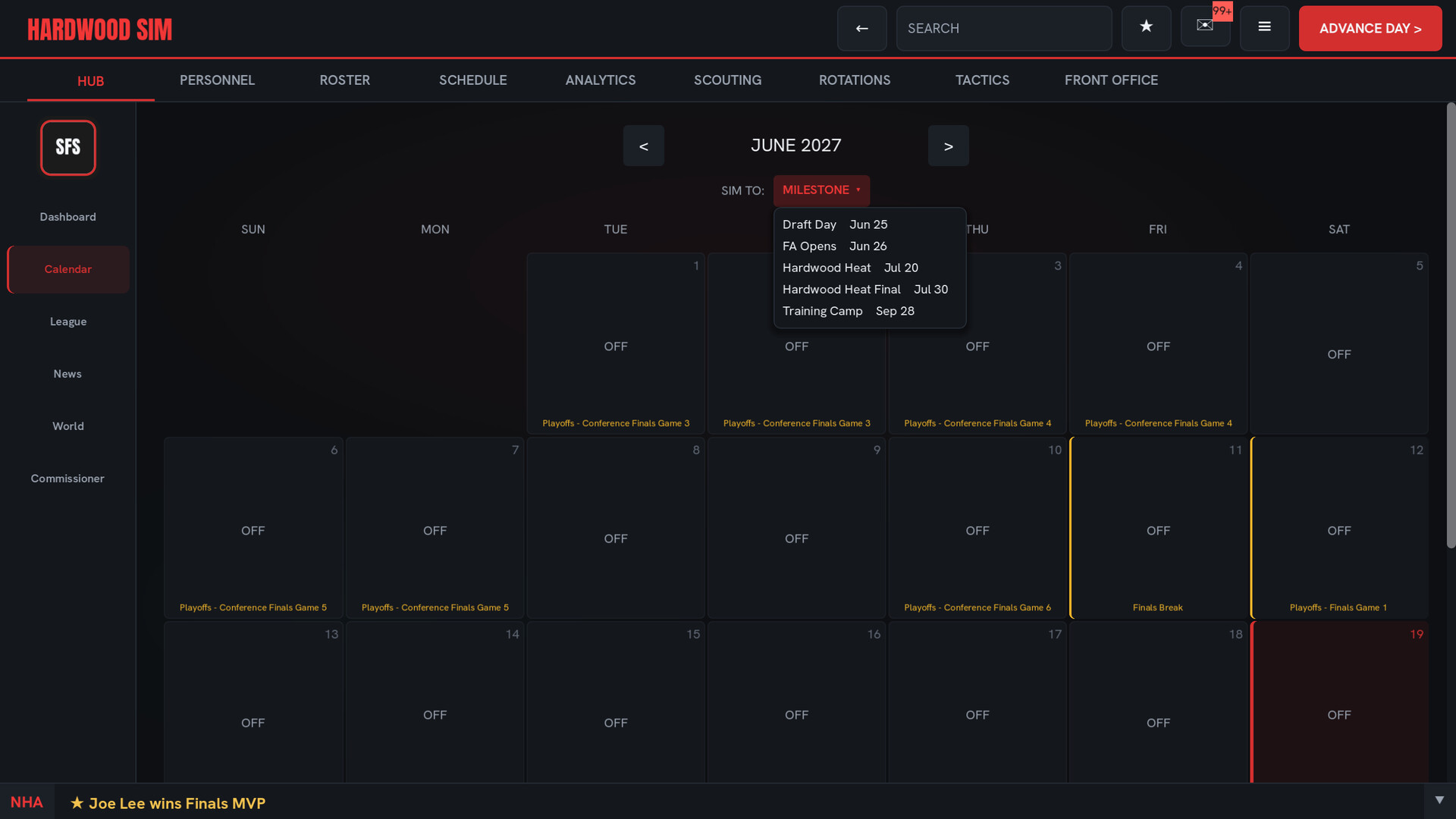 Hardwood Basketball Manager screenshot 3