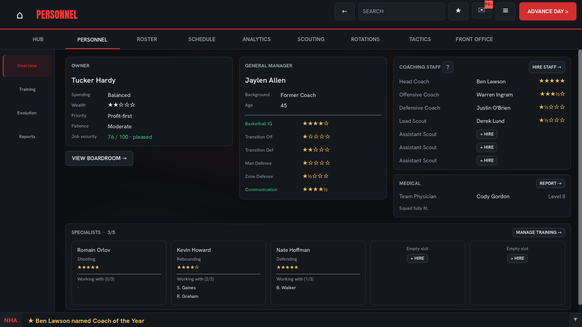 Hardwood Basketball Manager screenshot 7