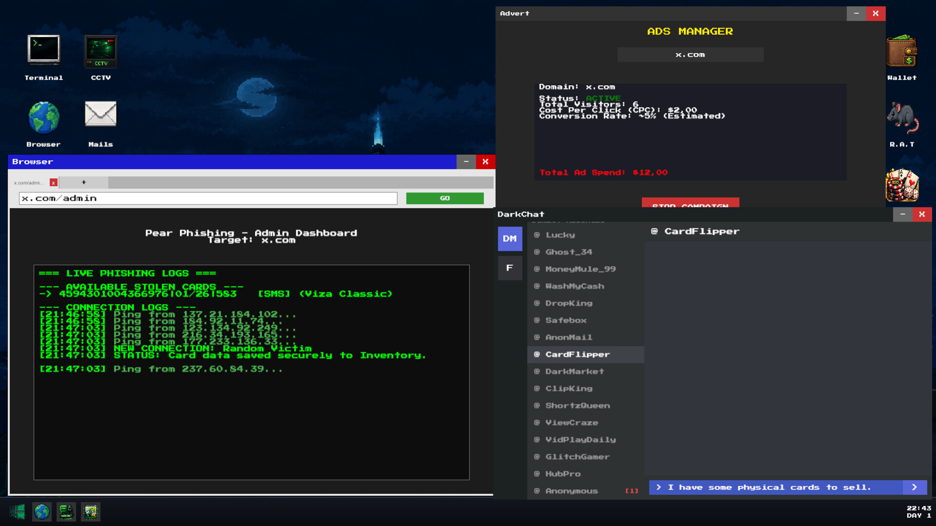 Fraudster screenshot 2