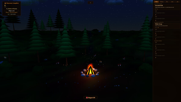 The Throwing Pinecones Into A Campfire Gamefor windows and Linux 1