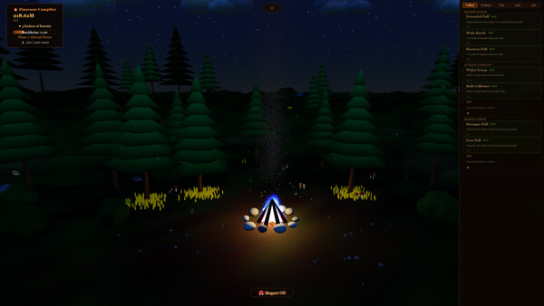 The Throwing Pinecones Into A Campfire Game game for Linux 1