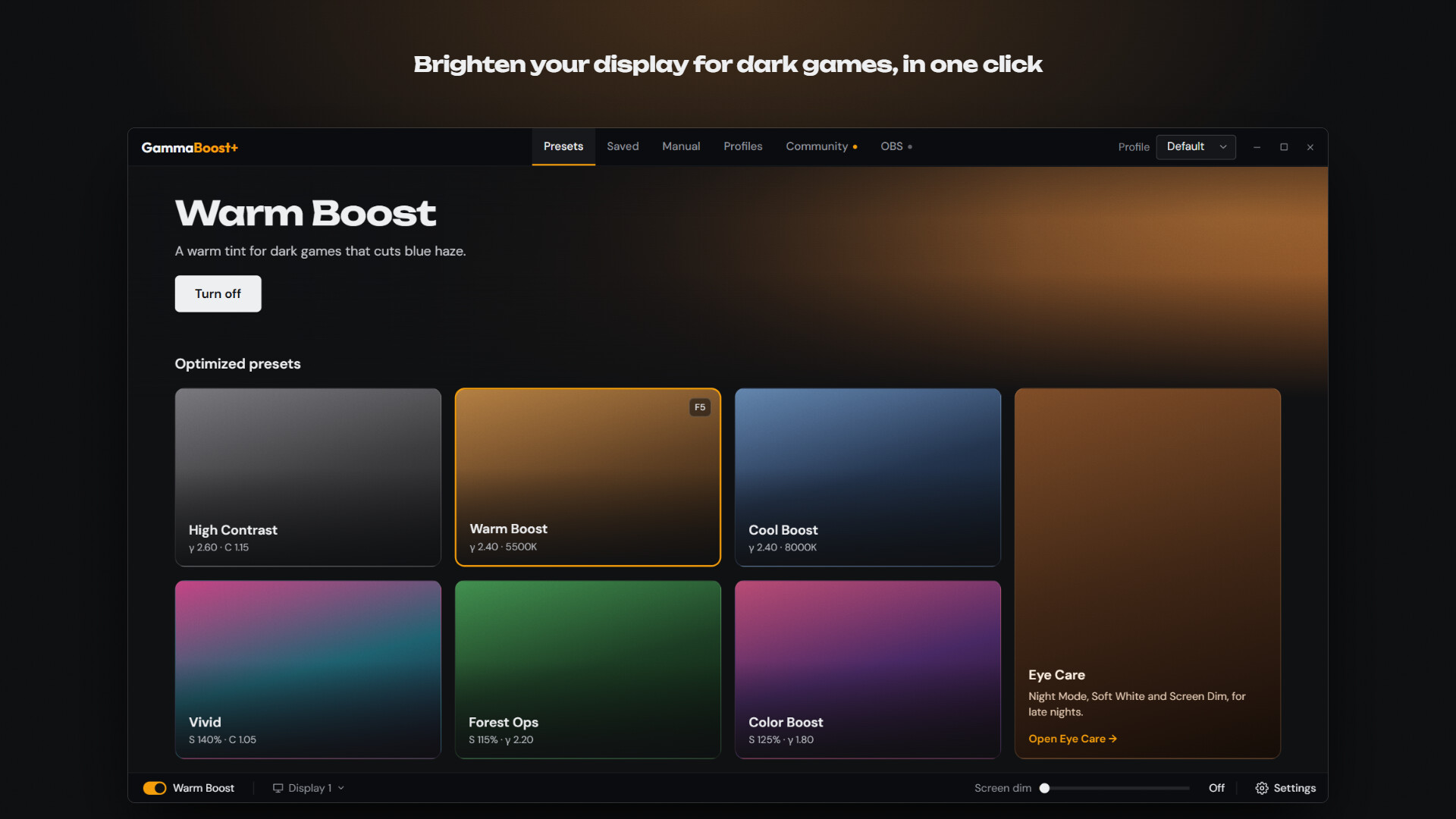 GammaBoost+ screenshot 1