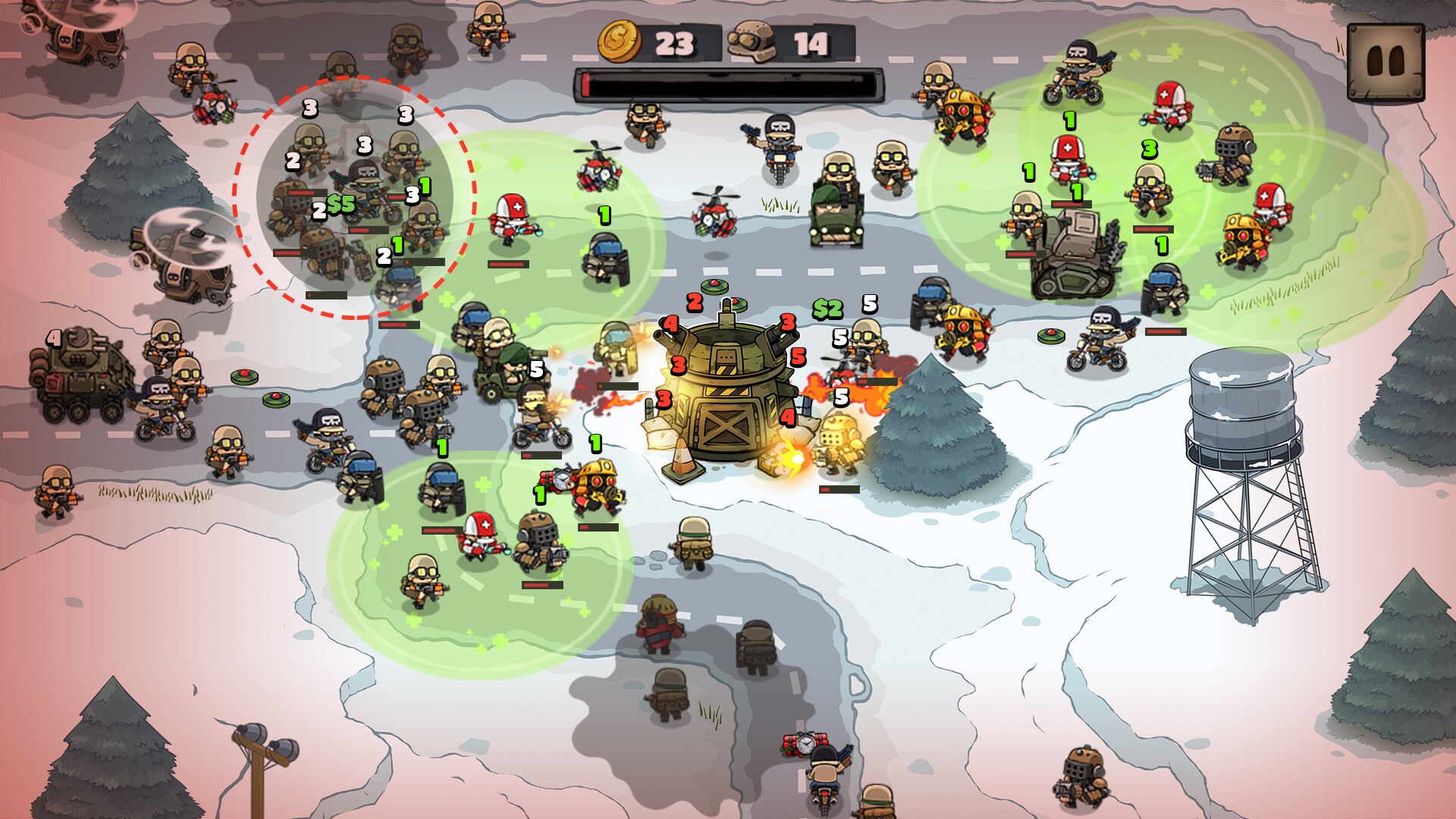 Metal Soldiers: Incremental Defense screenshot #2