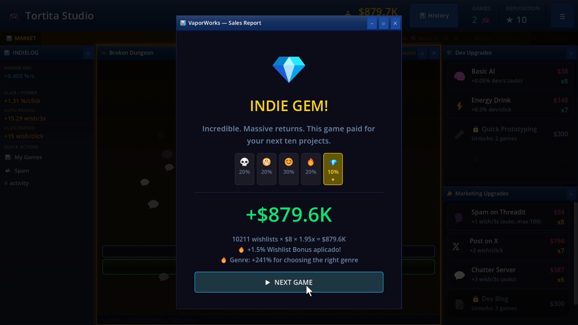 Game Dev Clicker Simulator screenshot 3