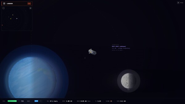 Slingshot: Escape the solar system screenshot 1