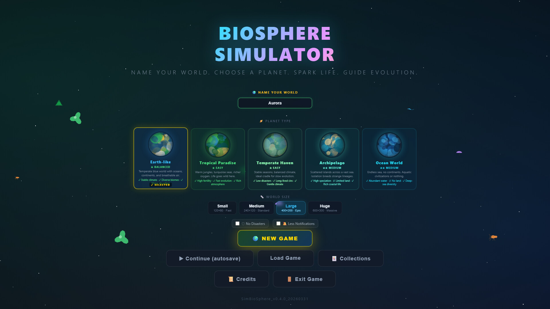 Biosphere Simulator screenshot #2