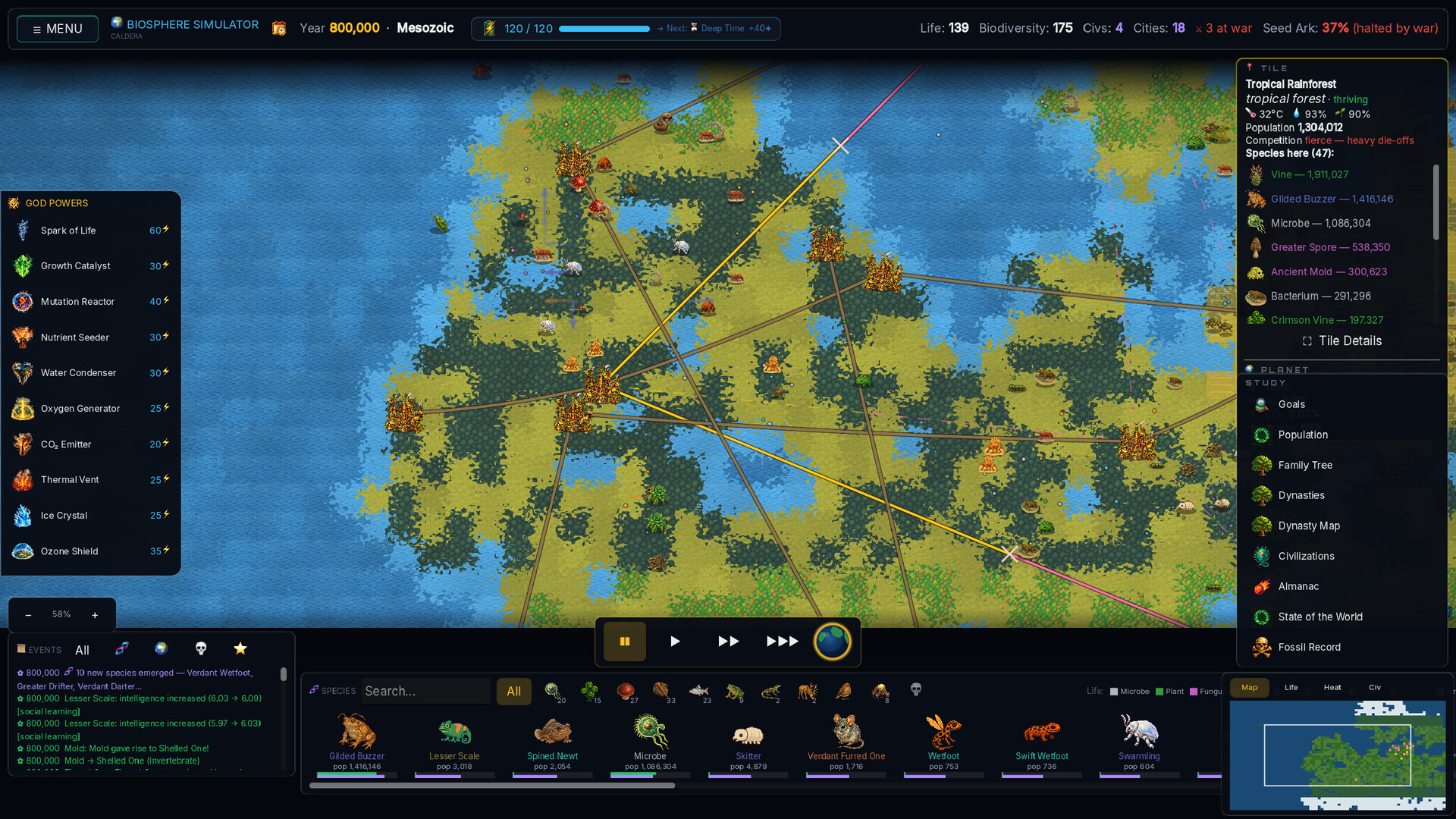 Biosphere Simulator screenshot #1
