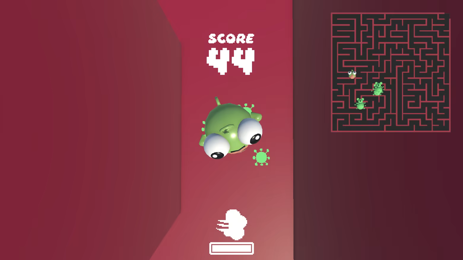 A picture of the proximal colon level