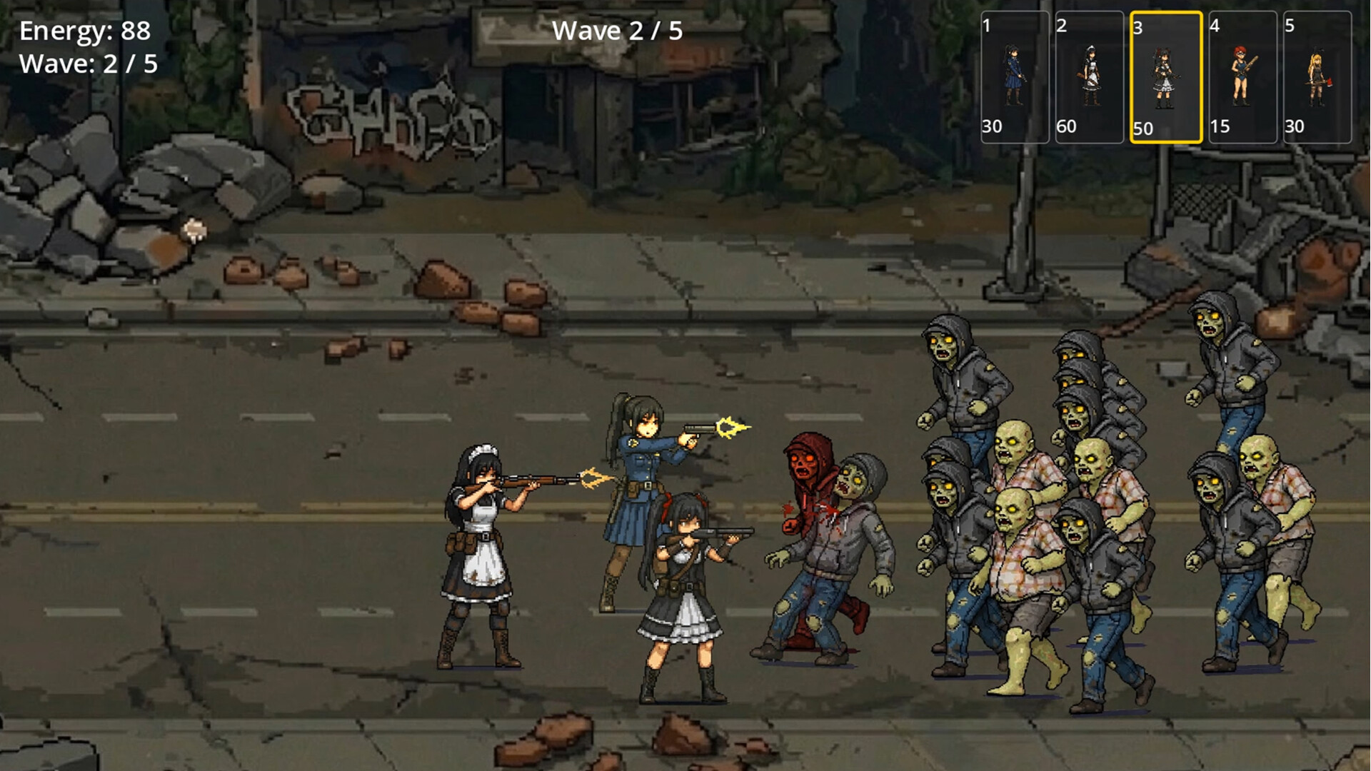 BULLET GIRL：ZOMBIE DEFENSE screenshot #1
