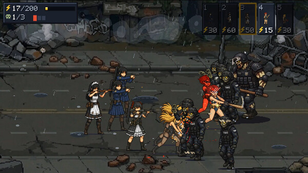 BULLET GIRL：ZOMBIE DEFENSE screenshot 2