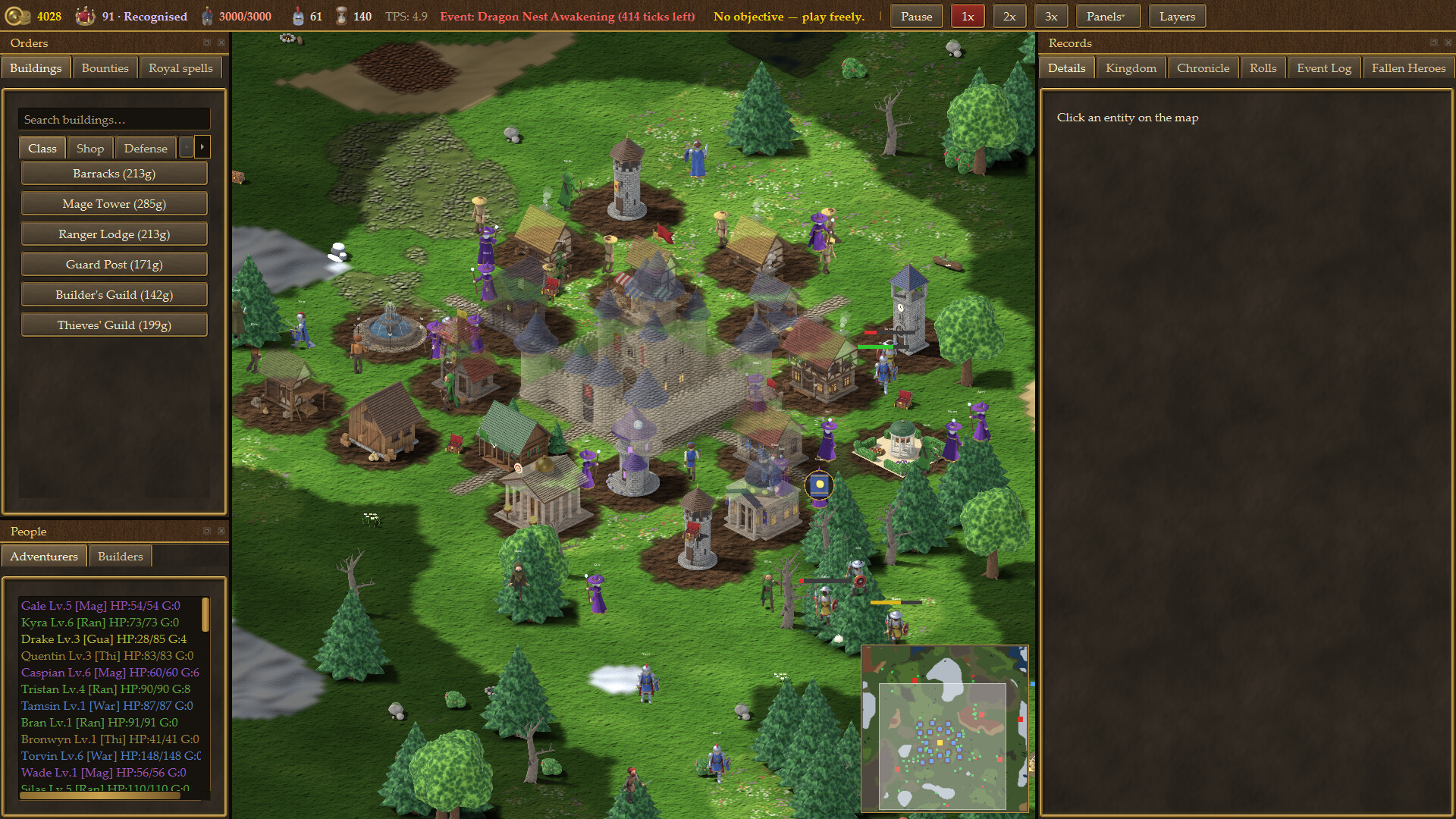 Screenshot of Wayward Crown Demo