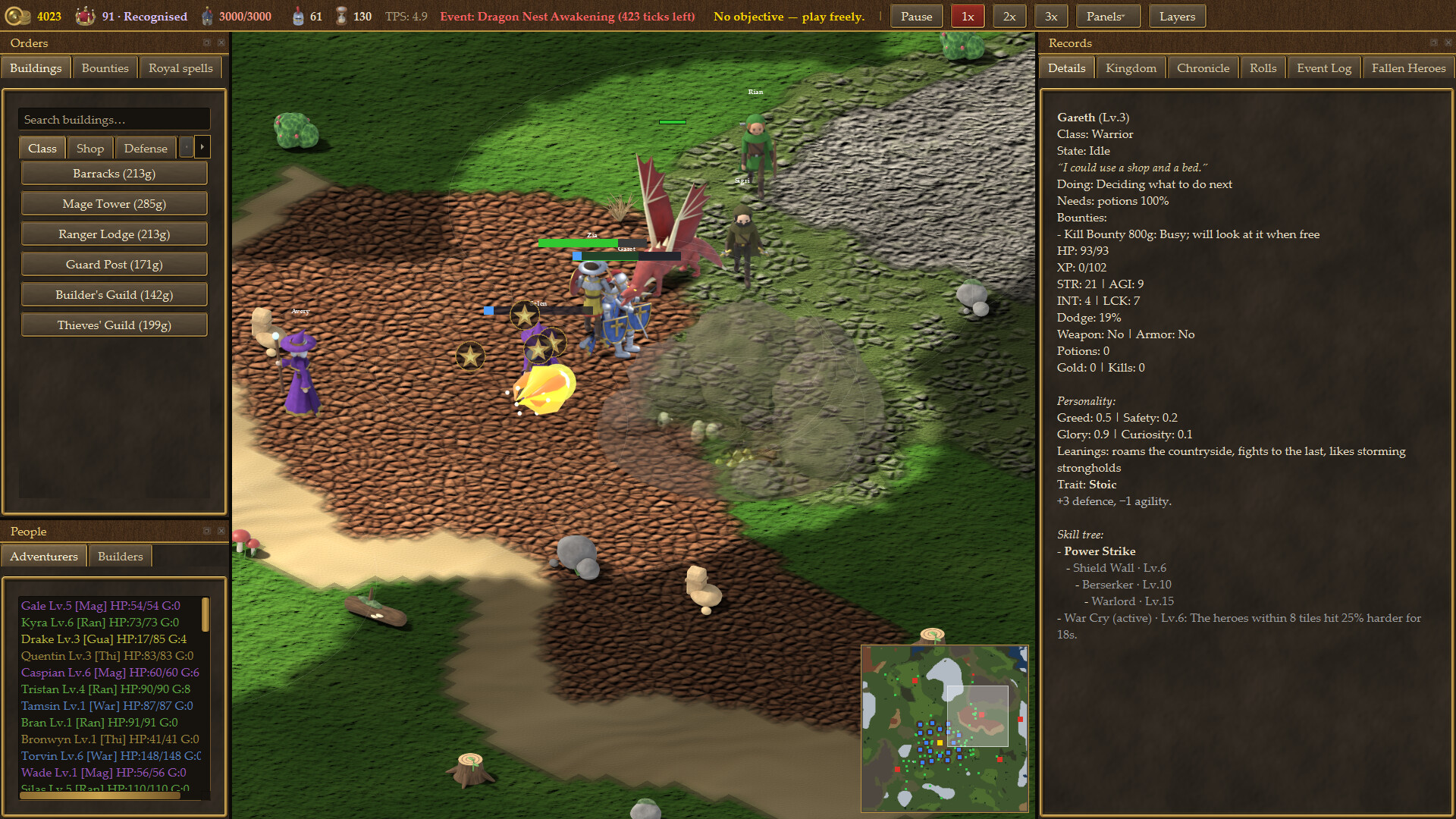 Screenshot of Wayward Crown Demo