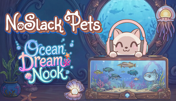 NoSlack Pets: Lo-Fi Paws - Ocean Dream Nook