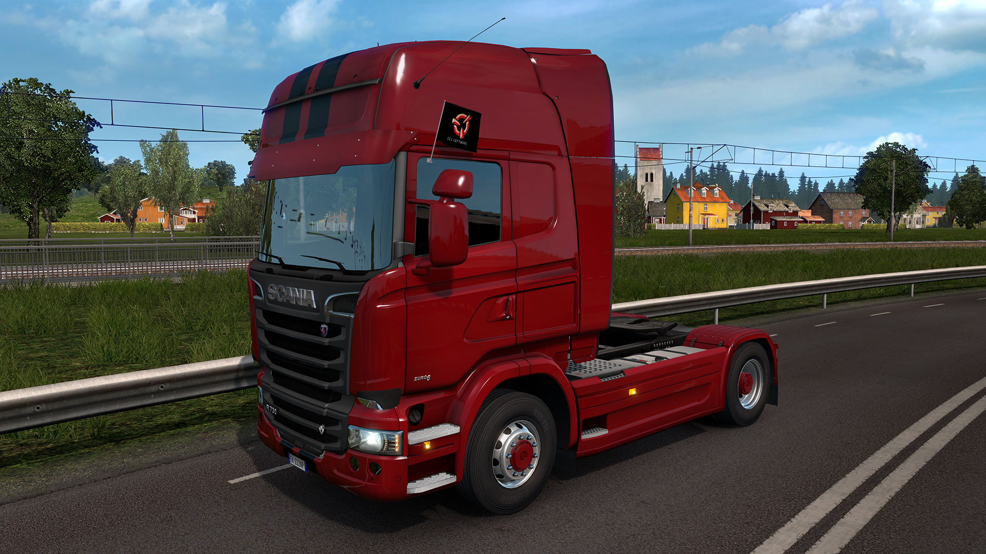 Euro Truck Simulator 2 - Window Flags Featured Screenshot #1