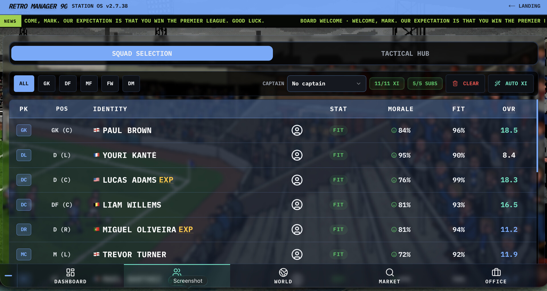 Retro Manager – Screenshot 9