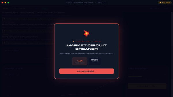 Brooks Investment Simulator game for Linux 1